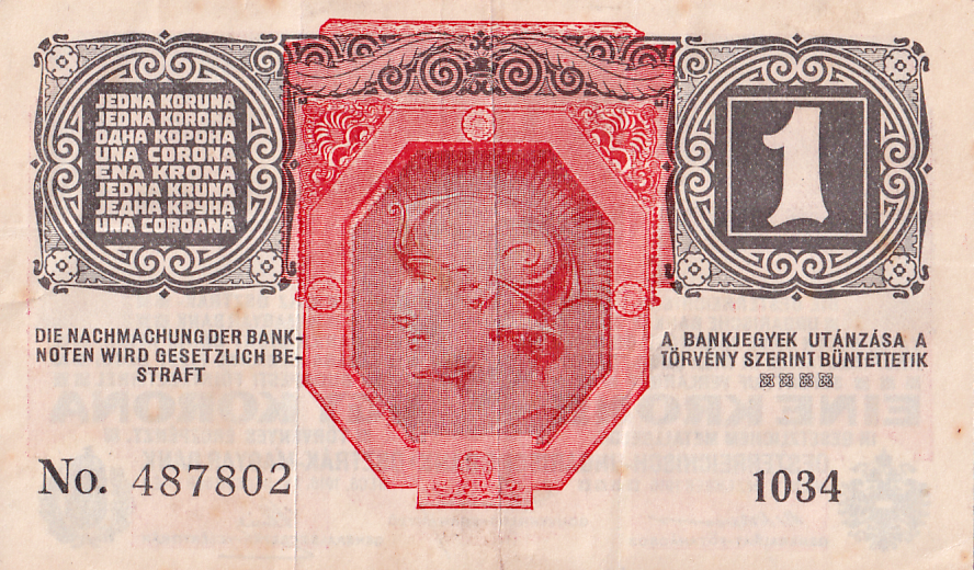 Rakousko - Uhersko, 1867 - 1918, 1 Koruna 1916