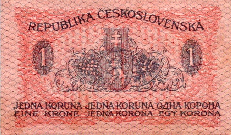 Československo 1919 - 1939, 1 Koruna 1919
