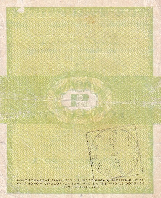 Polsko, PAWEX, Bon Tolarowy, 0,05 Centów 1960