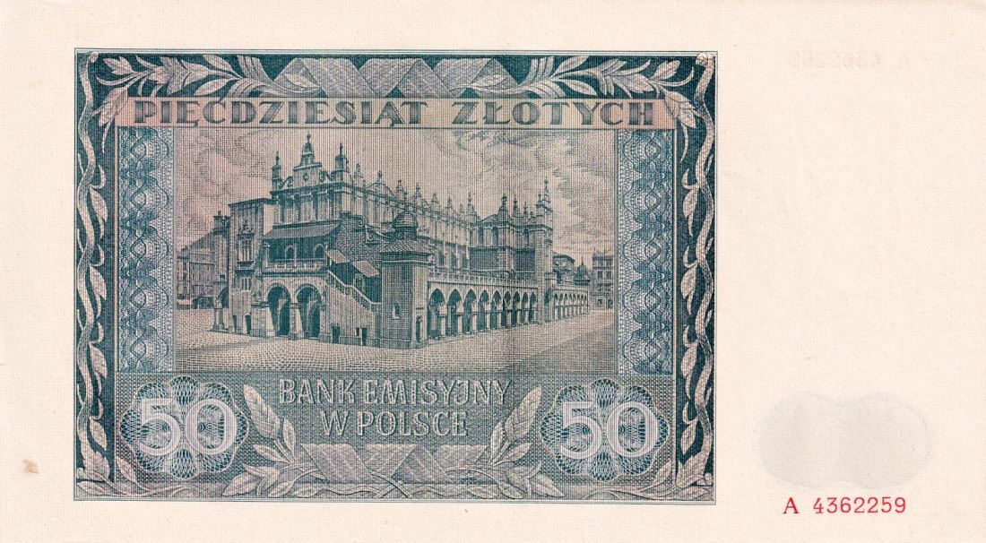 Polsko, 50 Zlotych 1941