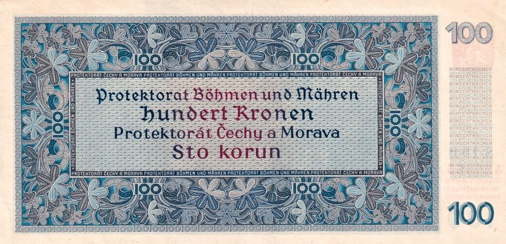 Protektorát 1939 - 1945, 100 Koruna 1940