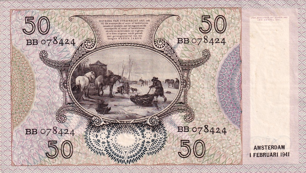 Nizozemí, 50 Gulden 1941