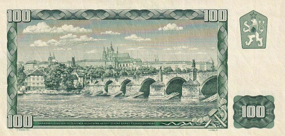 Československo 1958 - 1964  100 Koruna 1961 