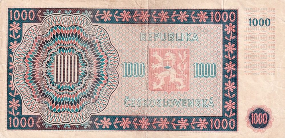 Československo 1945 - 1953, 1000 Korun 1945