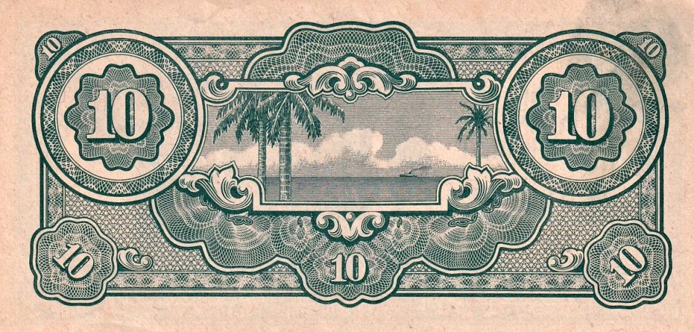 Malajsie, Japonská okupace, 10 Dollars 1945