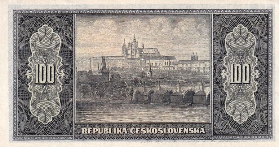 Československo 1945 - 1953, 100 Koruna b.l. (1945), 3md