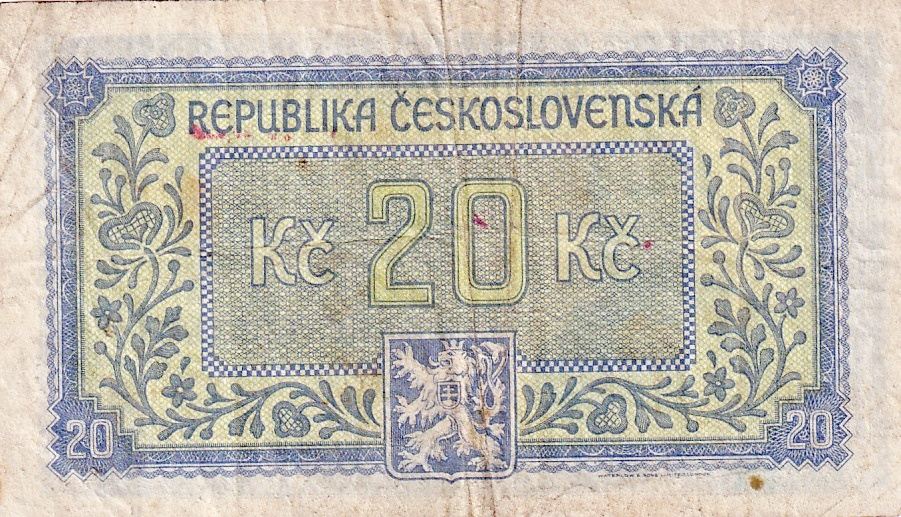 Československo 1945 - 1953, 20 Korun b.l. (1945)