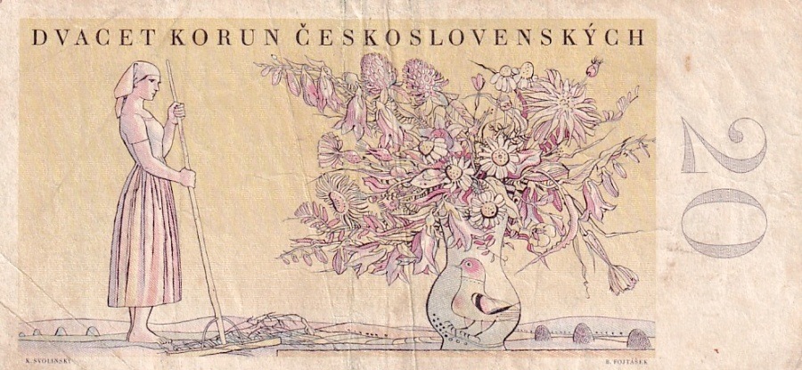 Československo 1945 - 1953, 20 Kčs  