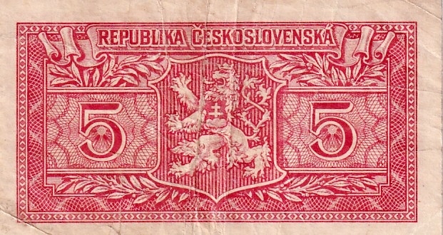 Československo 1945 - 1953, 5 Kčs 1949  