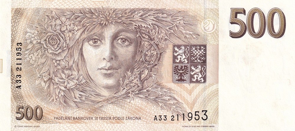 Česká republika, 500 Korun 1993