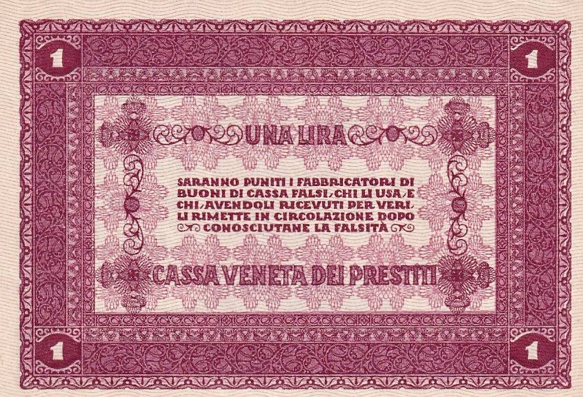 Itálie, 1 Lira, 1918