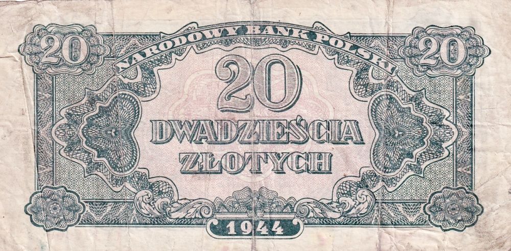 Polsko, 20 Zlotých 1944