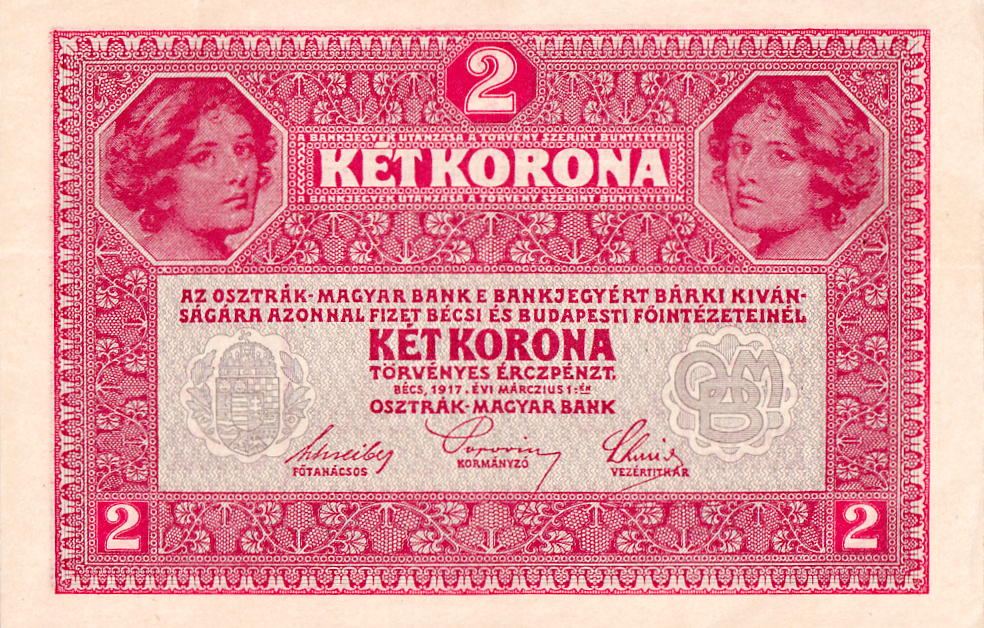 Rakousko - Uhersko, 1867 - 1918, 2 Koruna 1917