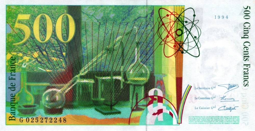 Francie, 500 Francs 1994