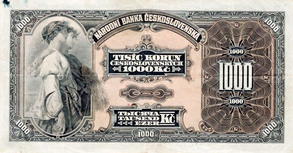 Československo 1919 - 1939, 1000 Korun 1932  