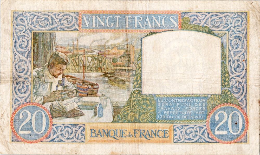 Francie, 20 Francs 1940