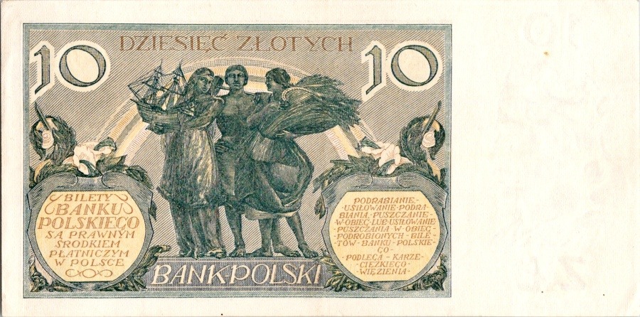 Polsko, 10 Zlotých 1929