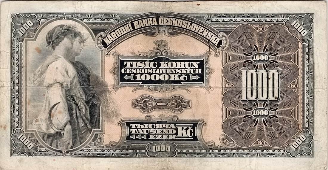 Československo 1919 - 1939, 1000 Korun 1932