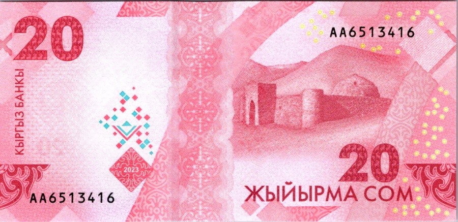 Kyrgystán, 20 Som 2023