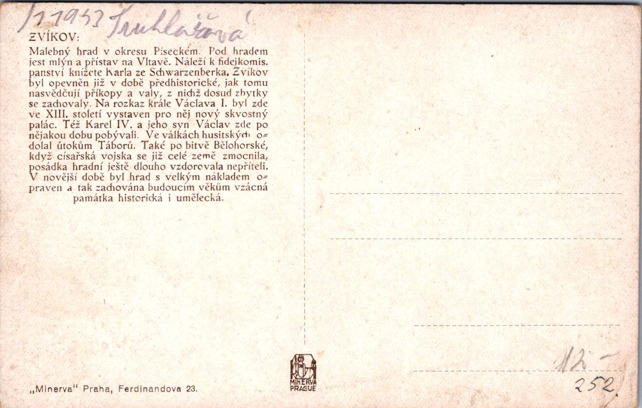 Okres Písek, hrad Zvíkov