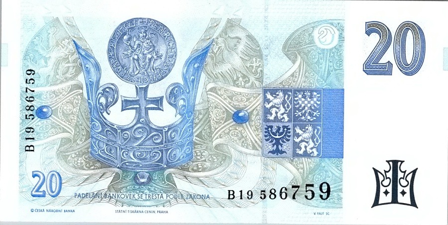 Česká republika, 20 Korun 1994