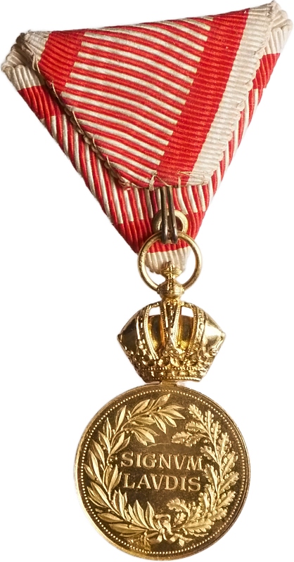 František Josef I. 1848-1916, vojenská záslužná medaile SIGNUM LAUDIS