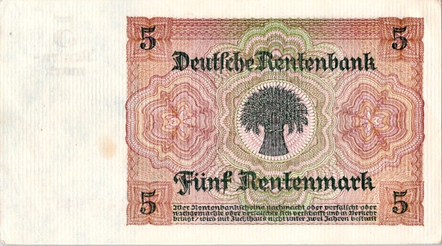 Německo, 5 Rentenmark 1926