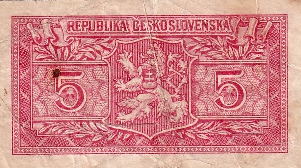 Československo 1945 - 1953, 5 Kčs 1949  