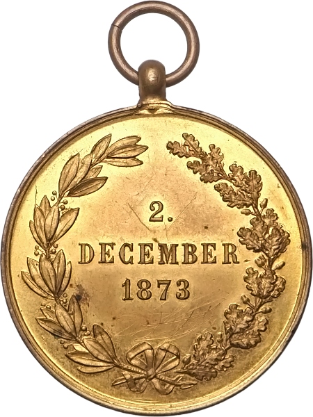 Rakousko - Uhersko, válečná pamětní medaile 2.Dec. 1873