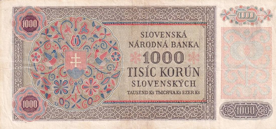Slovenská republika 1939 - 1945, 1000 Koruna 1940