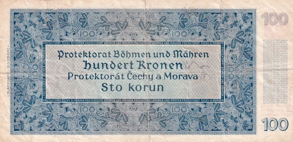 Protektorát 1939 - 1945, 100 Koruna 1940