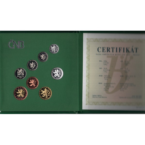 Česká republika 1993 - , Sada oběžných mincí 2005- PROOF