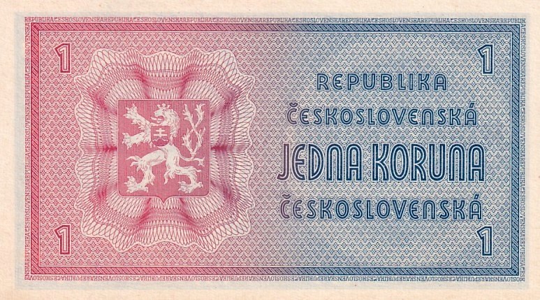 Československo 1945 - 1953, 1 Koruna b.l. nevydaná