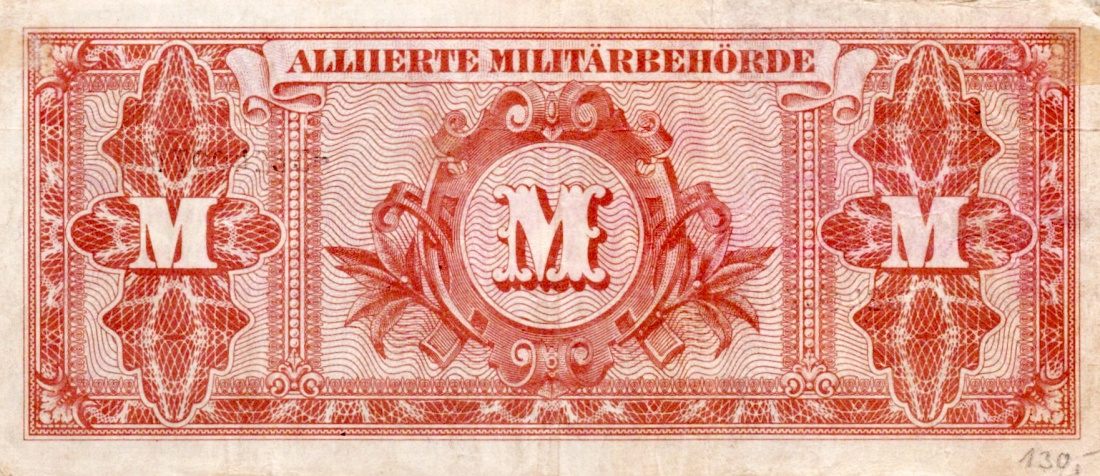 Německo, vojenské peníze, 100 Marek 1944 (ruský tisk)