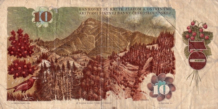 Československo 1970 - 1989, 10 Kčs 1986