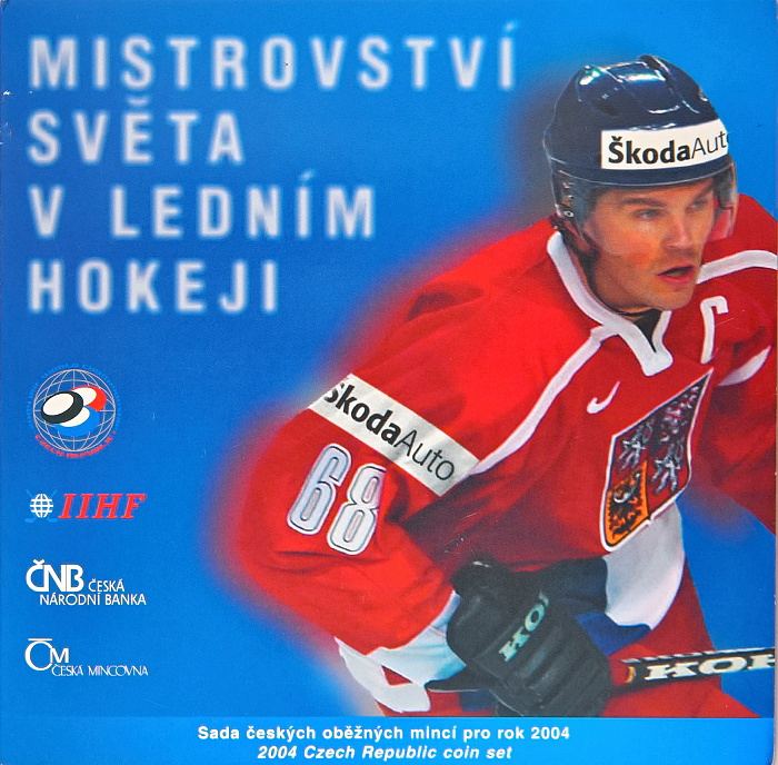 Česká republika 1993 - , Sada oběžných mincí 2004 Mistrovství světa v ledním hokeji v Praze