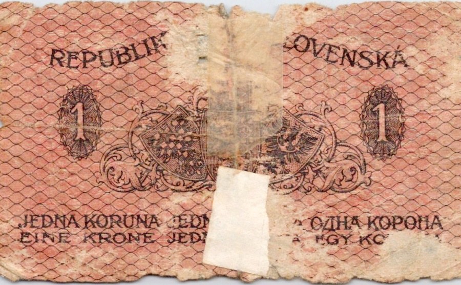 Československo 1919 - 1939, 1 Koruna 1919