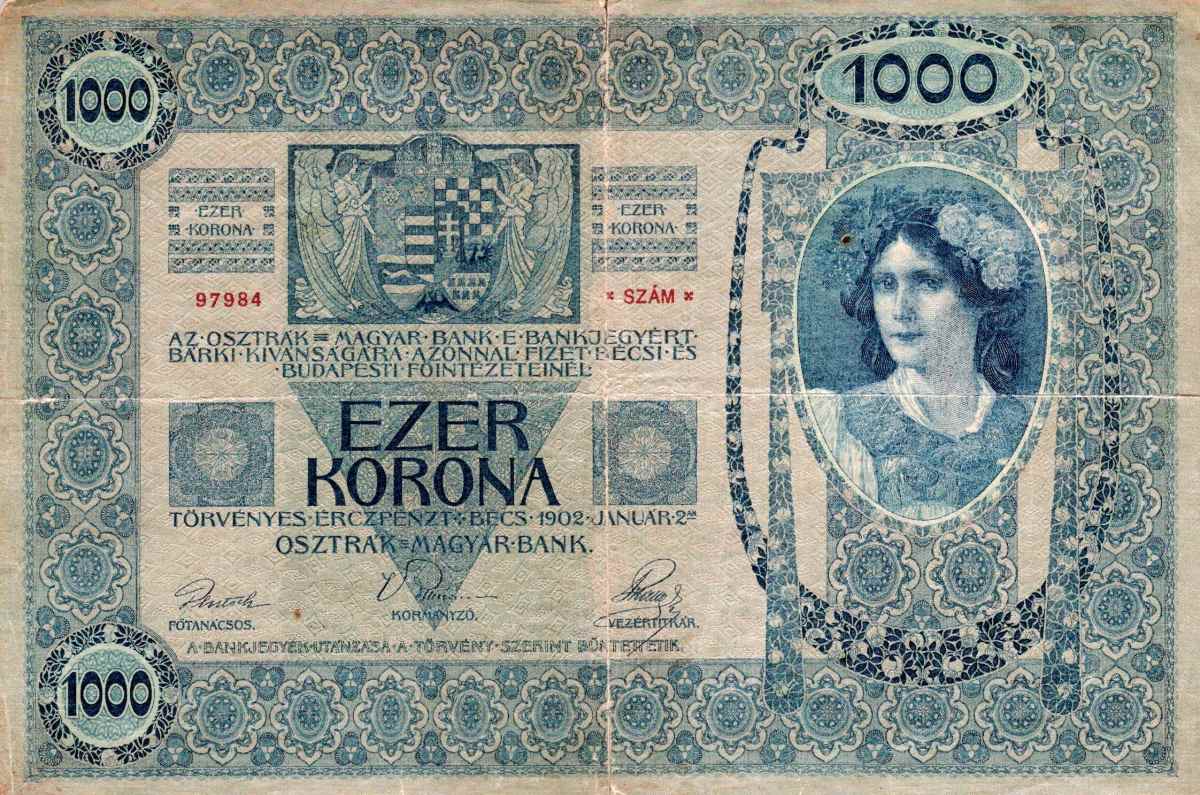 Rakousko - Uhersko, 1867 - 1918, 1000 Koruna 1902 