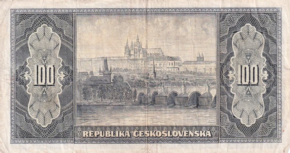 Československo 1945 - 1953, 100 Kčs b.l. (1945)
