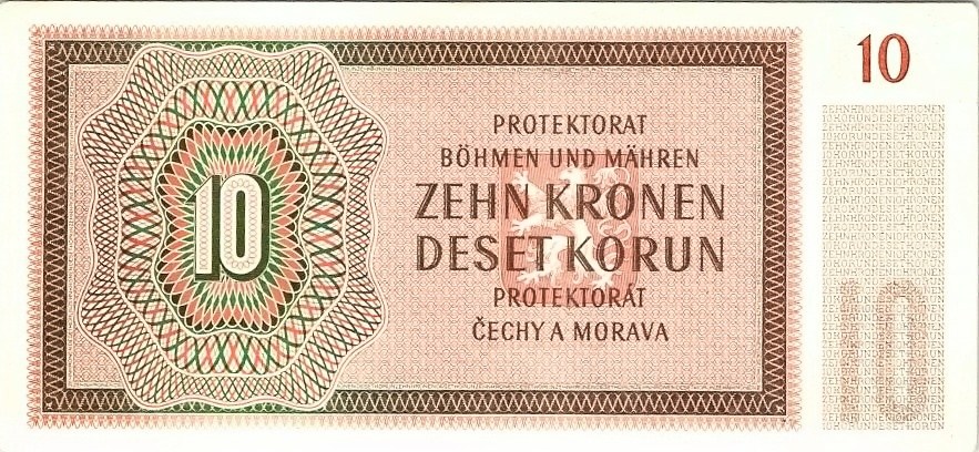 Protektorát 1939 - 1945, 10 Korun 1942