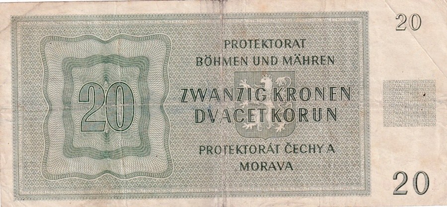 Protektorát 1939 - 1945, 20 Korun 1944