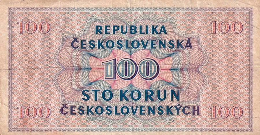 Československo 1945 - 1953, 100 Kčs 1945