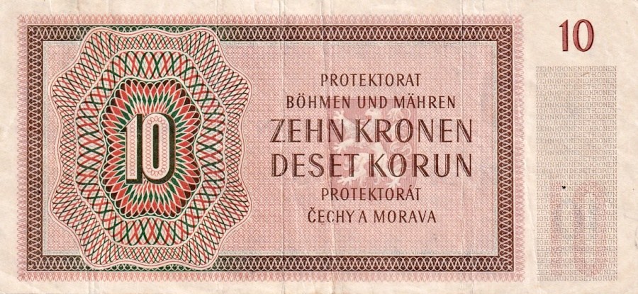 Protektorát 1939 - 1945, 10 Korun 1942 