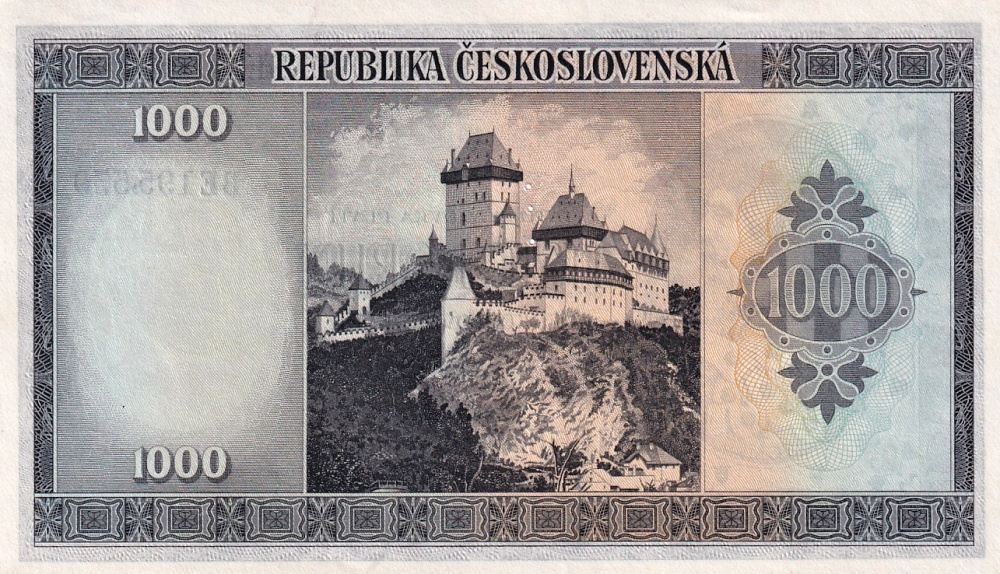 Československo 1945 - 1953, 1000 Koruna b.l. (1945) 3md