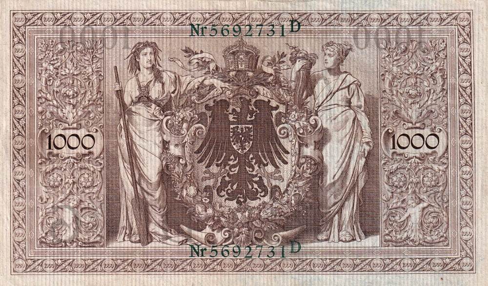 Německo, 1000 Marek 1910