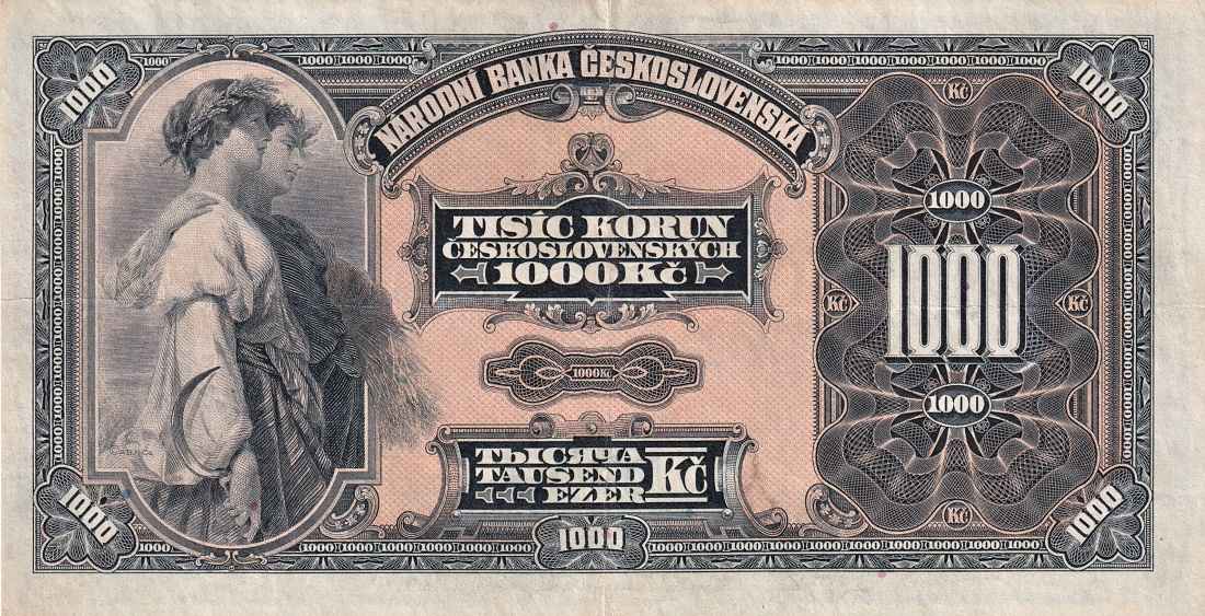 Československo 1919 - 1939, 1000 Korun 1932  