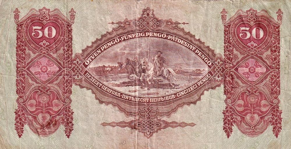 Maďarsko, 50 Pengö 1932