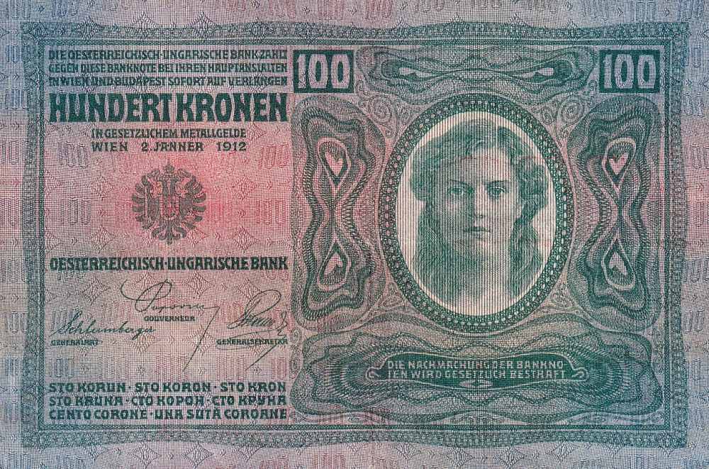 Rakousko, 100 Kronen 1912 přetisk