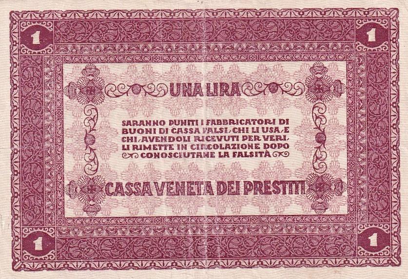 Itálie, 1 Lira, 1918