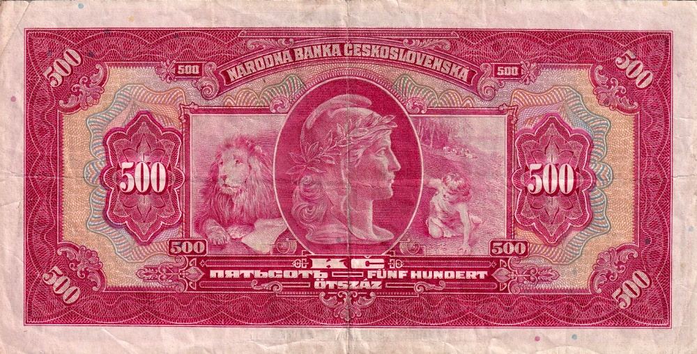 Československo 1919 - 1939, 500 Korun 2.5.1929 
